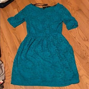 Green lace dress